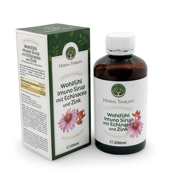 Wohlfühl -Imuno-Sirup mit Echinacea und Zink 200 ml – Bild 2