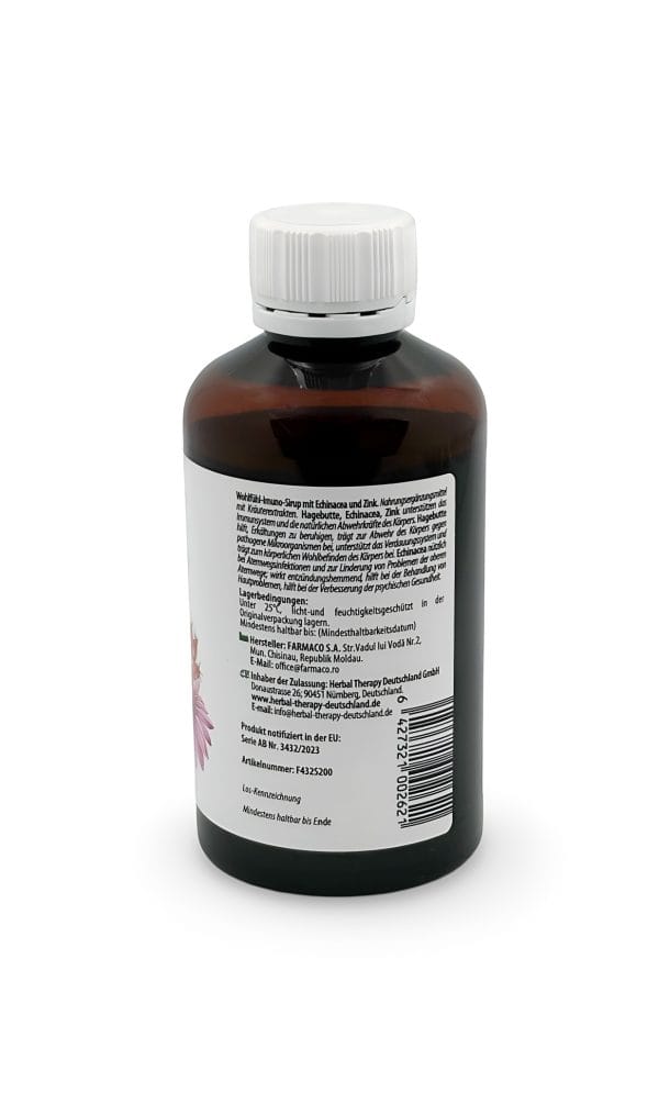 Wohlfühl -Imuno-Sirup mit Echinacea und Zink 200 ml – Bild 4