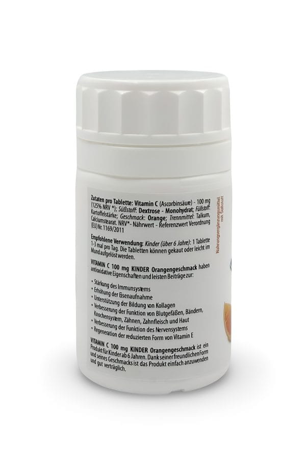 VITAMIN C 100 mg KINDER Orange – Bild 3