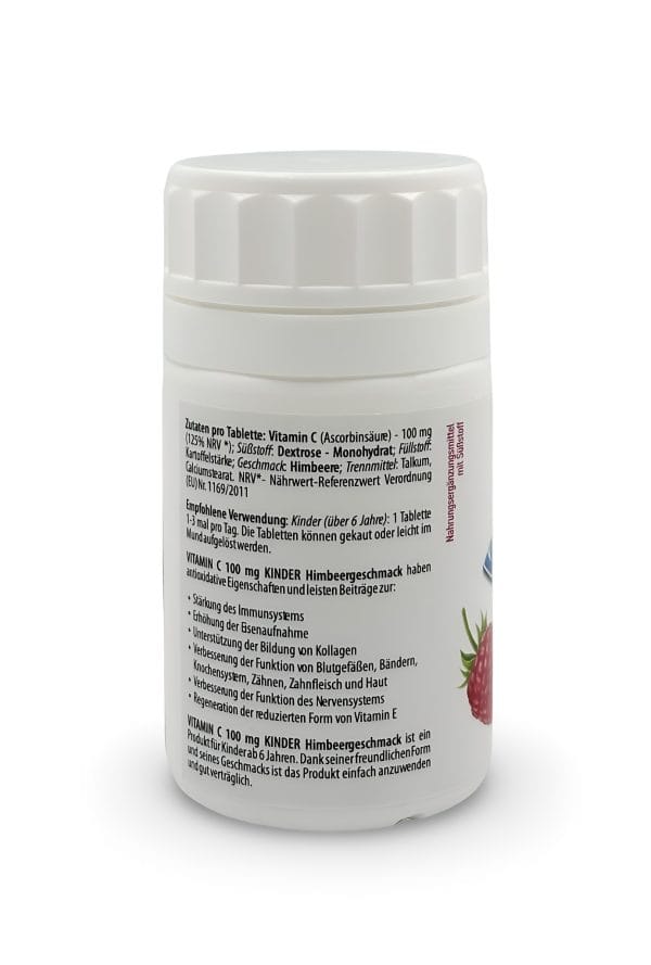 VITAMIN C 100 mg KINDER Himbeergeschmack – Bild 3