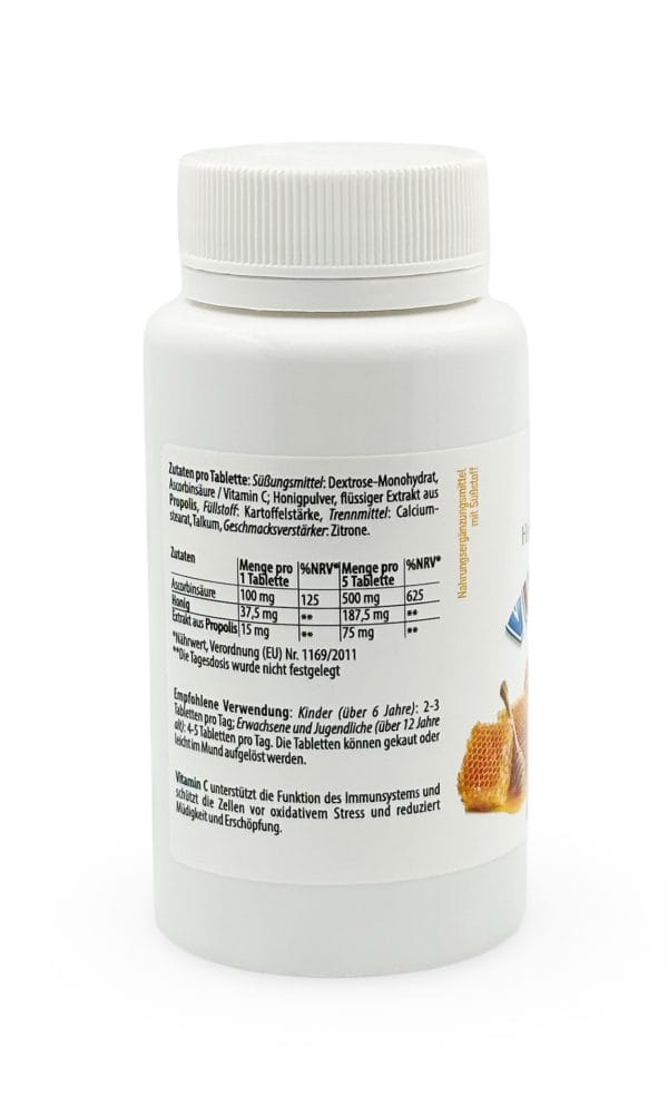 VITAMIN C 100 mg Propolis + Honig – Bild 3