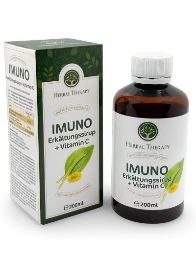 IMUNO Erkältungssirup mit Ingwer und Vitamin C 200 ml