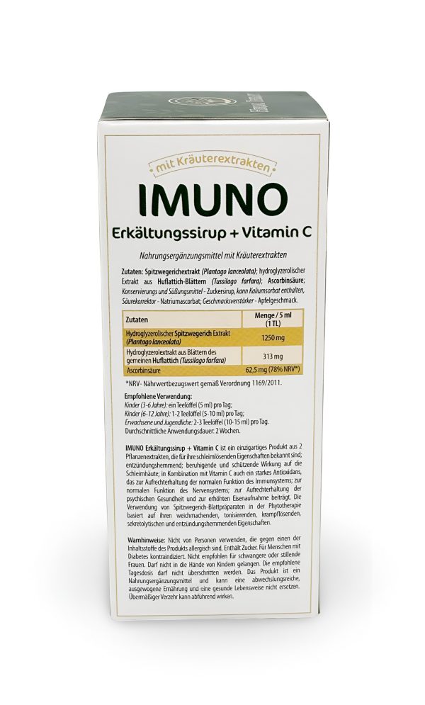 IMUNO Erkältungssirup mit Ingwer und Vitamin C 200 ml – Bild 5