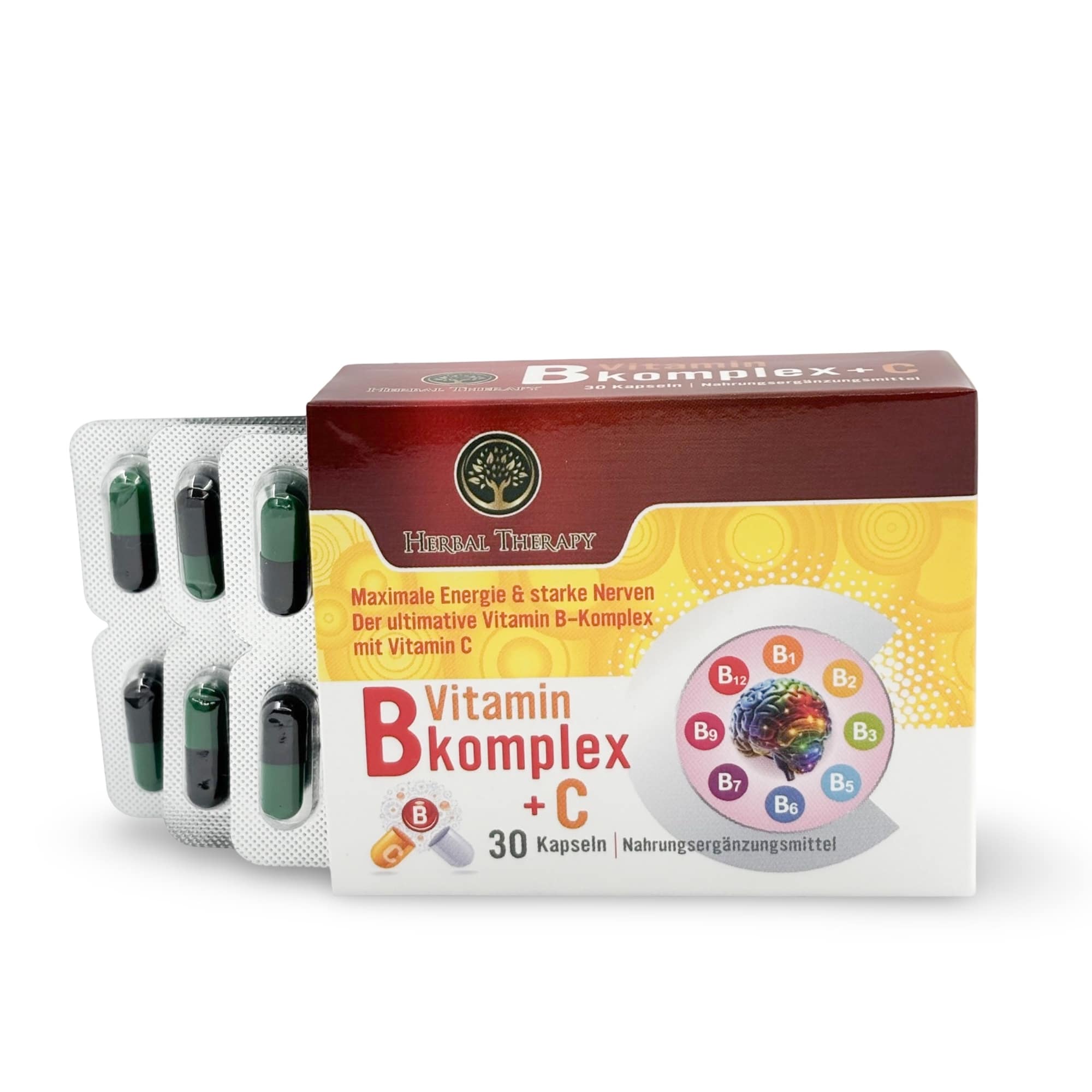 Vitamine B komplex + C, 30 Kapseln