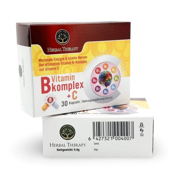Vitamine B komplex + C, 30 Kapseln – Bild 2