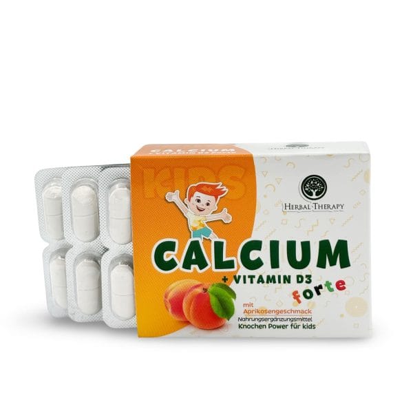 Calcium + Vitamin D3 Kautabletten für Kinder
