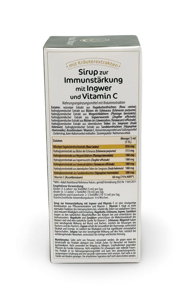 Sirup zur Immunstärkung mit Ingwer und Vitamin C – Bild 4
