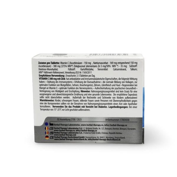 VITAMIN C 300 mg mit Zink 30 Kapseln – Bild 4