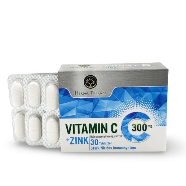VITAMIN C 300 mg mit Zink 30 Kapseln
