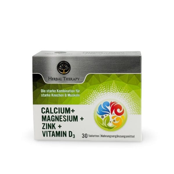 Kalzium (160 mg) + Mg (150 mg) + Zink (5 mg) + Vit D3 (μG), 30 Tabletten – Bild 3