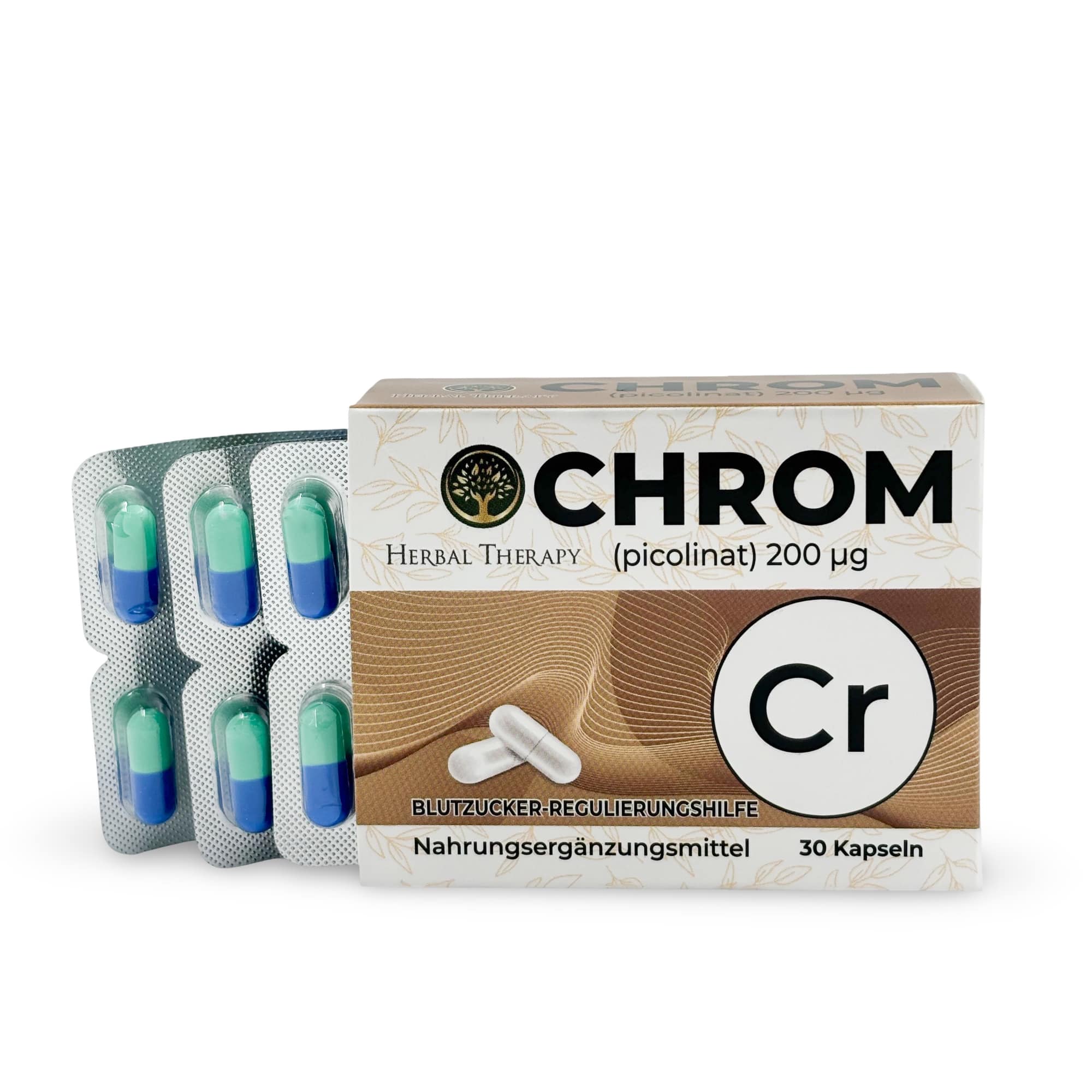 Chrom (Picolinat) 200 μg, 30 Kapseln