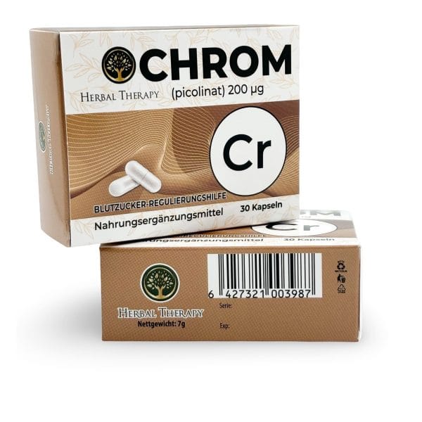 Chrom (Picolinat) 200 μg, 30 Kapseln – Bild 2